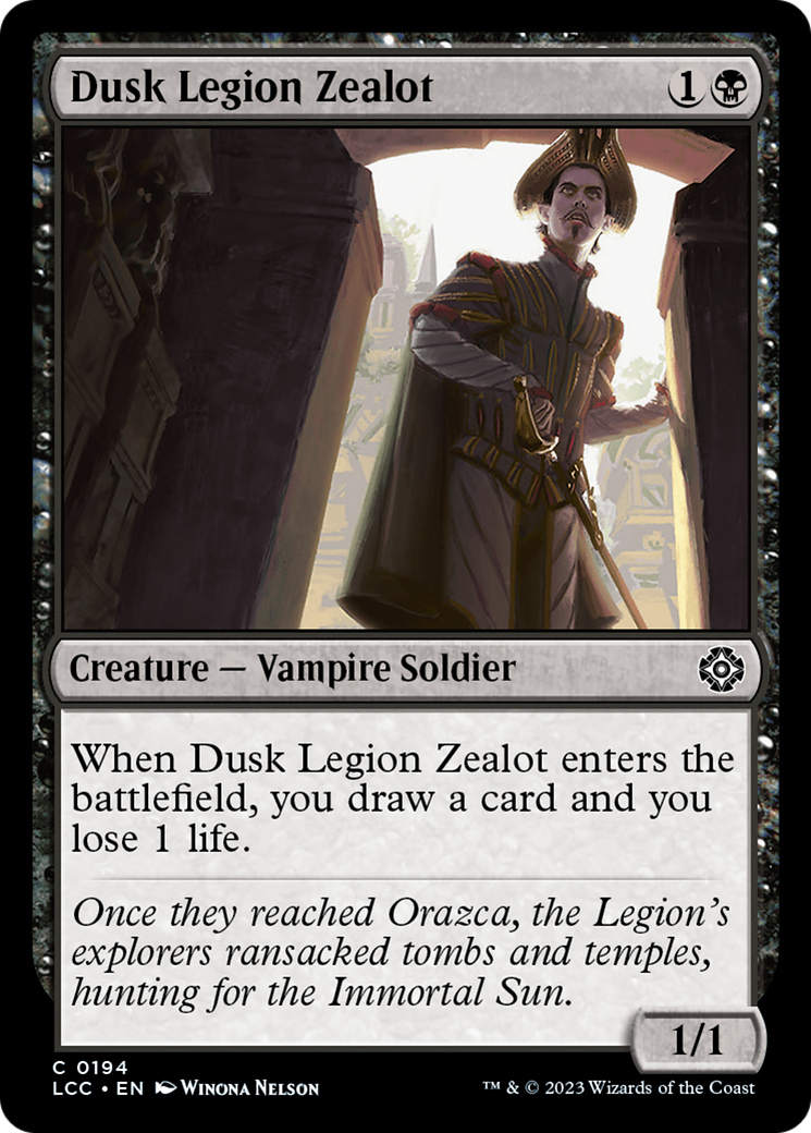 Dusk Legion Zealot [The Lost Caverns of Ixalan Commander] | Devastation Store