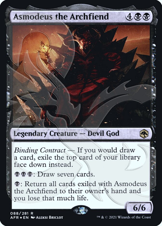 Asmodeus the Archfiend (Ampersand Promo) [Dungeons & Dragons: Adventures in the Forgotten Realms Promos] | Devastation Store