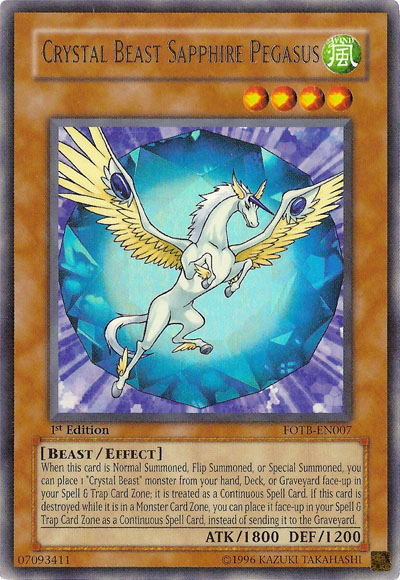 Crystal Beast Sapphire Pegasus [FOTB-EN007] Ultra Rare | Devastation Store