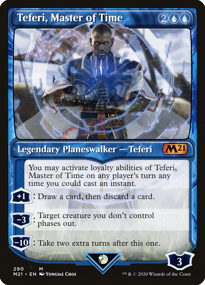 Teferi, Master of Time (Showcase) [Core Set 2021] | Devastation Store