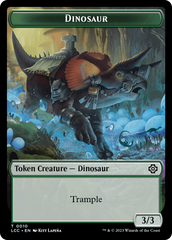 Elephant // Dinosaur (0010) Double-Sided Token [The Lost Caverns of Ixalan Commander Tokens] | Devastation Store