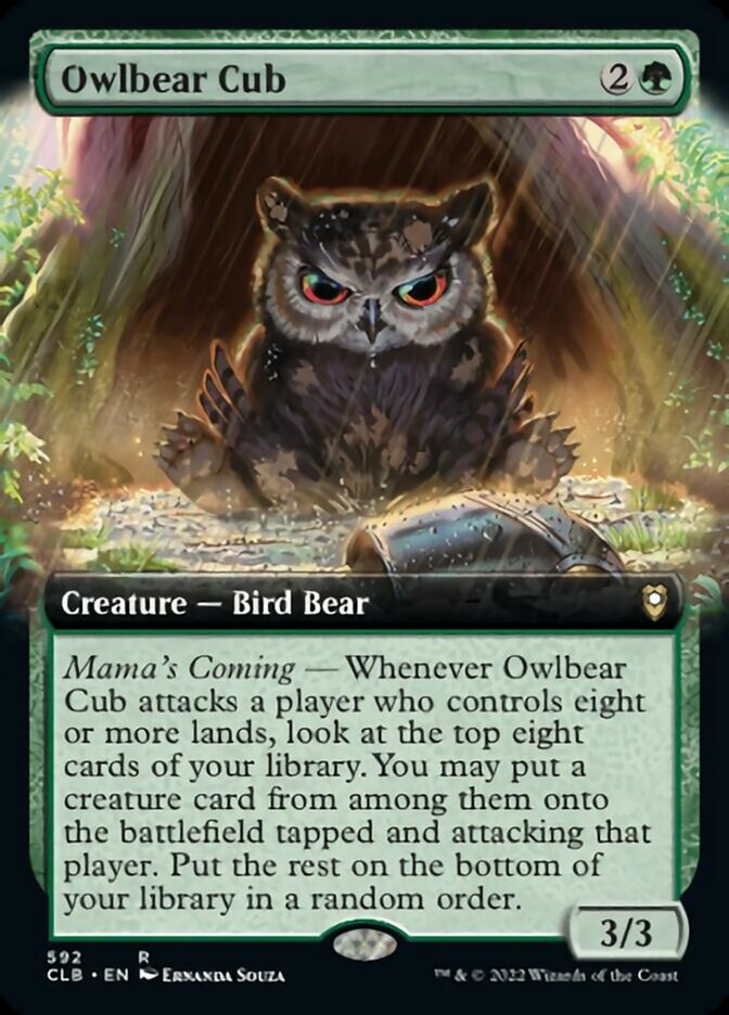 Owlbear Cub (Extended Art) [Commander Legends: Battle for Baldur's Gate] | Devastation Store