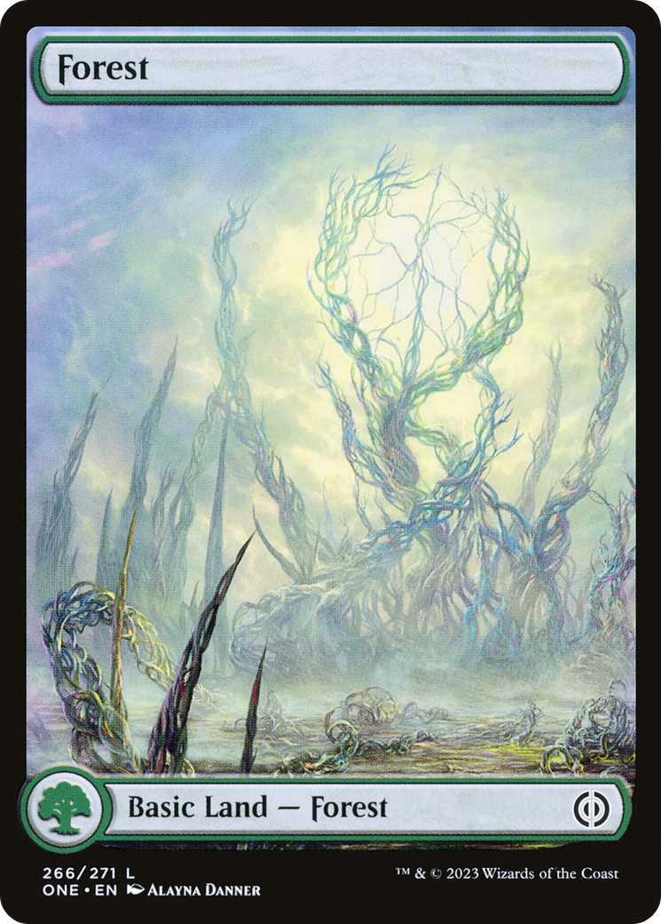 Forest (266) (Full-Art) [Phyrexia: All Will Be One] | Devastation Store