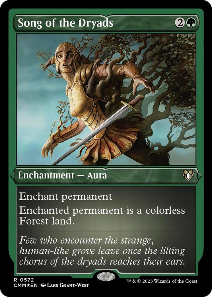 Song of the Dryads (Foil Etched) [Commander Masters] | Devastation Store