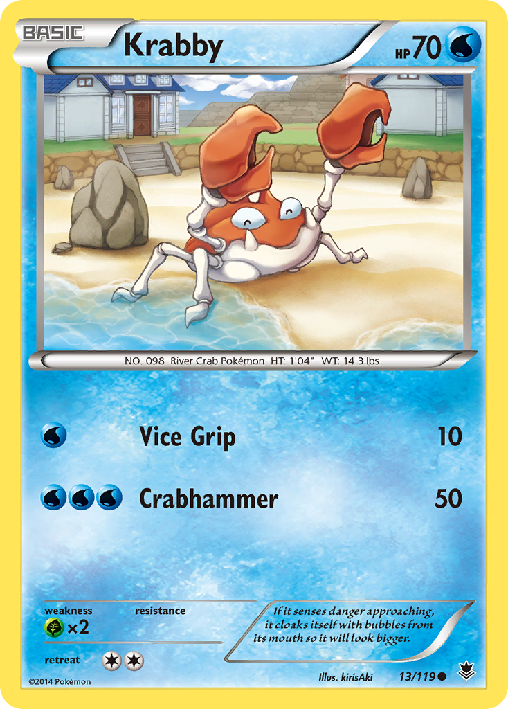 Krabby (13/119) [XY: Phantom Forces] | Devastation Store