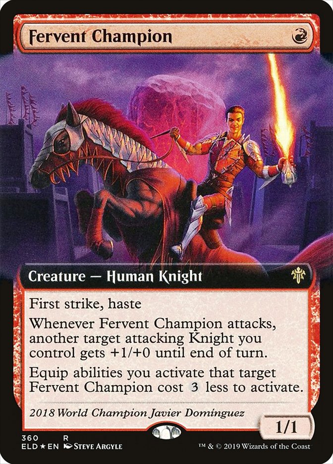 Fervent Champion (Extended) [Throne of Eldraine] | Devastation Store