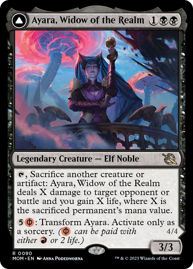 Ayara, Widow of the Realm // Ayara, Furnace Queen [March of the Machine] | Devastation Store