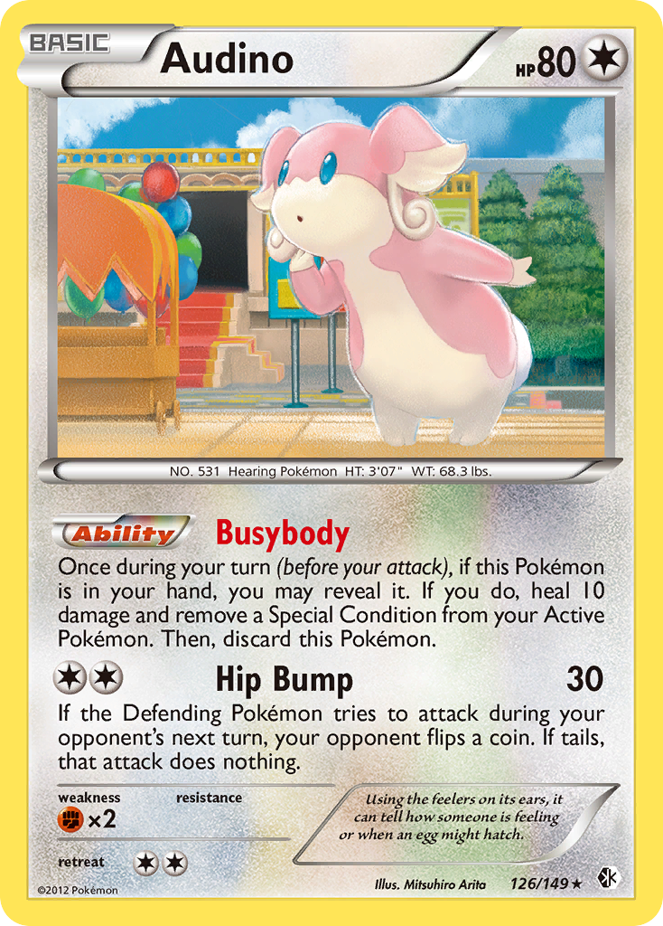 Audino (126/149) [Black & White: Boundaries Crossed] | Devastation Store