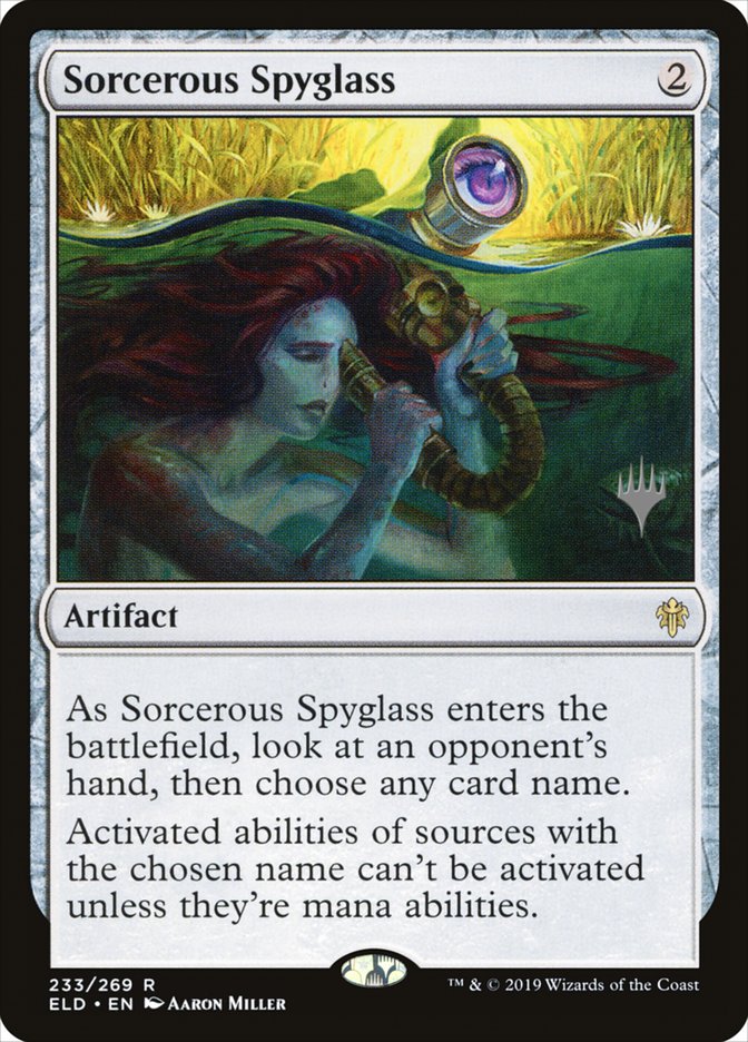 Sorcerous Spyglass (Promo Pack) [Throne of Eldraine Promos] | Devastation Store