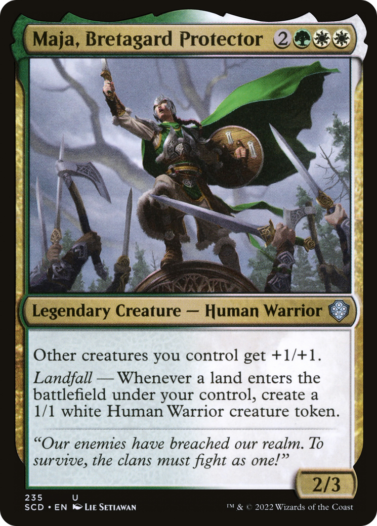 Maja, Bretagard Protector [Starter Commander Decks] | Devastation Store