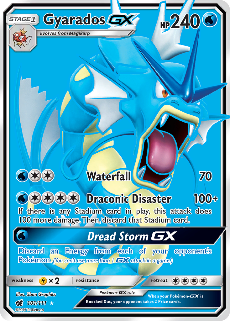 Gyarados GX (101/111) [Sun & Moon: Crimson Invasion] | Devastation Store