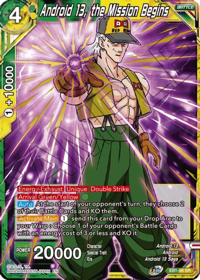 Android 13, the Mission Begins (EB1-66) [Battle Evolution Booster] | Devastation Store