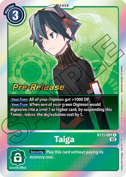 Taiga [BT11-091] [Dimensional Phase Pre-Release Promos] | Devastation Store