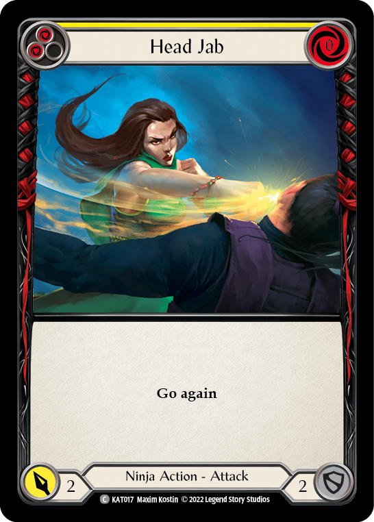 Head Jab (Yellow) [KAT017] (Outsiders Katsu Blitz Deck) | Devastation Store