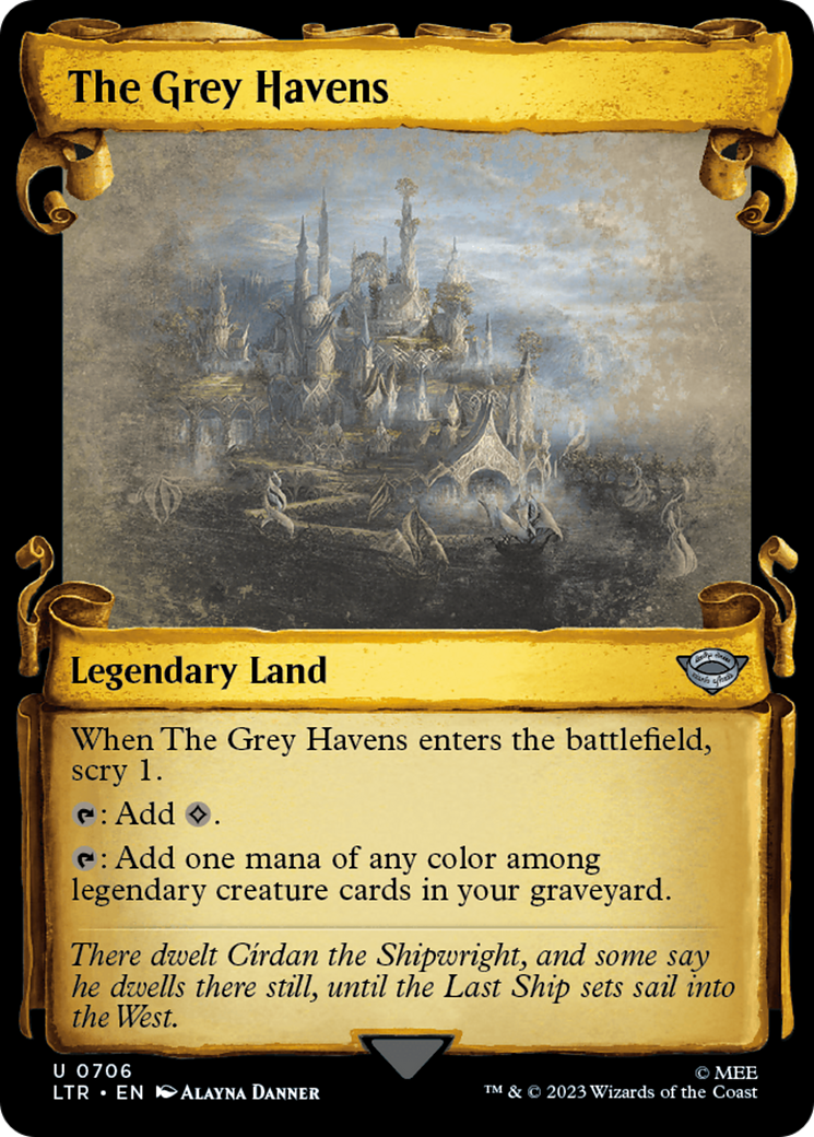 The Grey Havens [The Lord of the Rings: Tales of Middle-Earth Showcase Scrolls] | Devastation Store