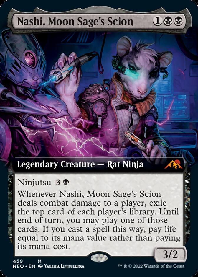 Nashi, Moon Sage's Scion (Extended Art) [Kamigawa: Neon Dynasty] | Devastation Store