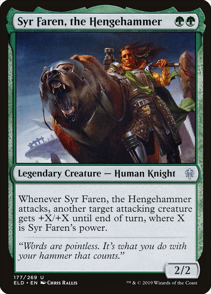 Syr Faren, the Hengehammer [Throne of Eldraine] | Devastation Store