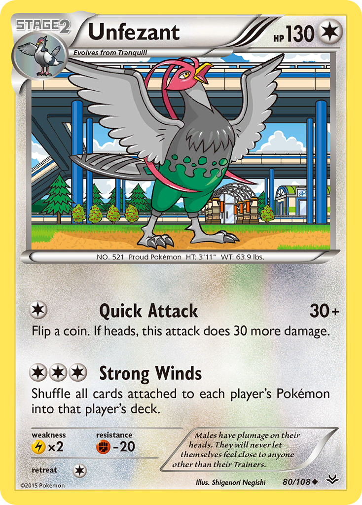 Unfezant (80/108) [XY: Roaring Skies] | Devastation Store