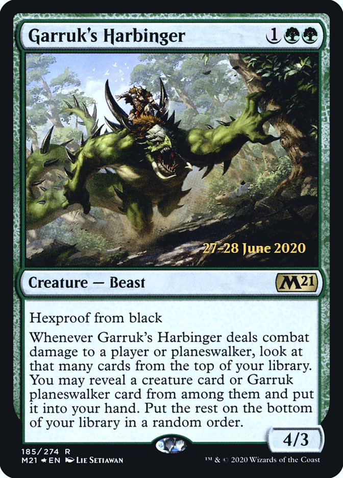 Garruk's Harbinger  [Core Set 2021 Prerelease Promos] | Devastation Store