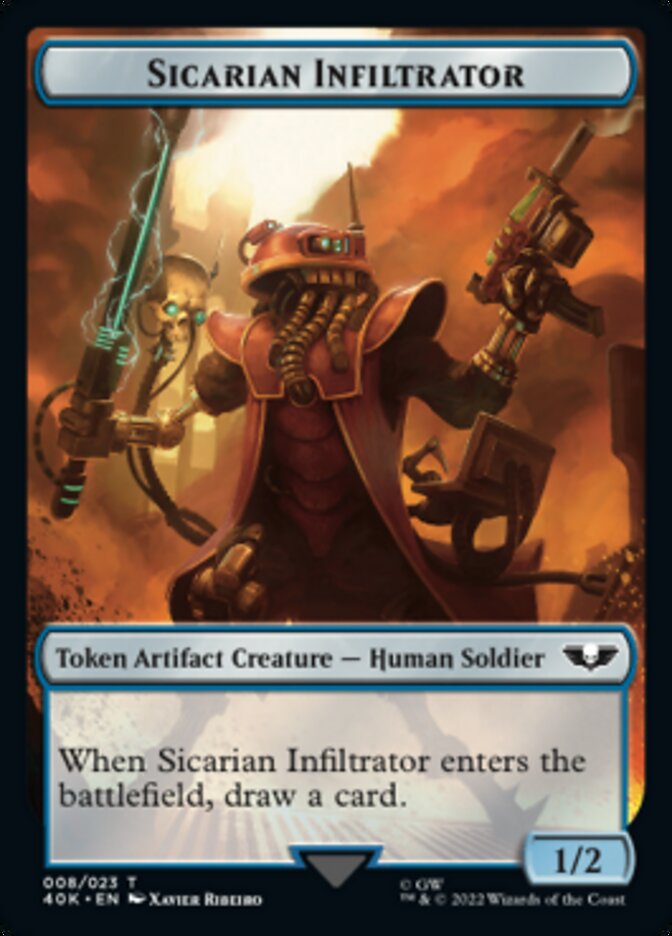 Soldier (003) // Sicarian Infiltrator Double-Sided Token [Universes Beyond: Warhammer 40,000 Tokens] | Devastation Store