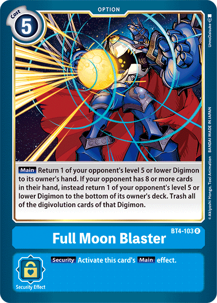 Full Moon Blaster [BT4-103] [Great Legend] | Devastation Store