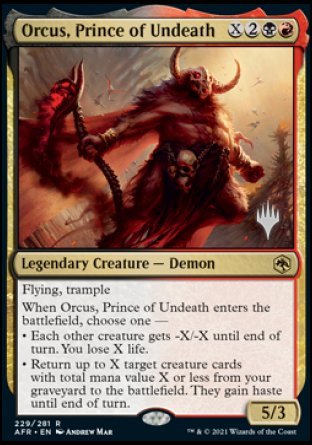 Orcus, Prince of Undeath (Promo Pack) [Dungeons & Dragons: Adventures in the Forgotten Realms Promos] | Devastation Store