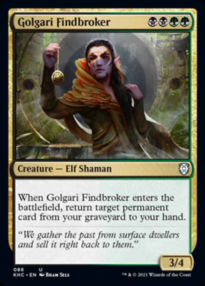 Golgari Findbroker [Kaldheim Commander] | Devastation Store