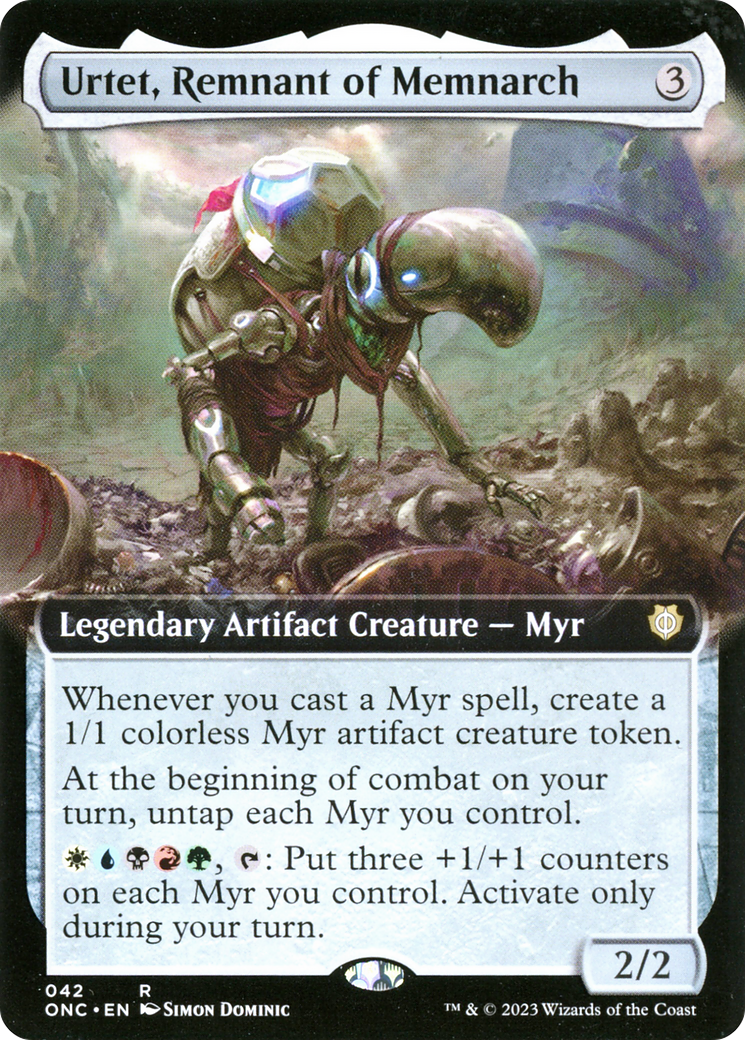 Urtet, Remnant of Memnarch (Extended Art) [Phyrexia: All Will Be One Commander] | Devastation Store