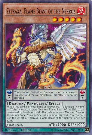 Zefraxa, Flame Beast of the Nekroz [CROS-EN027] Common | Devastation Store