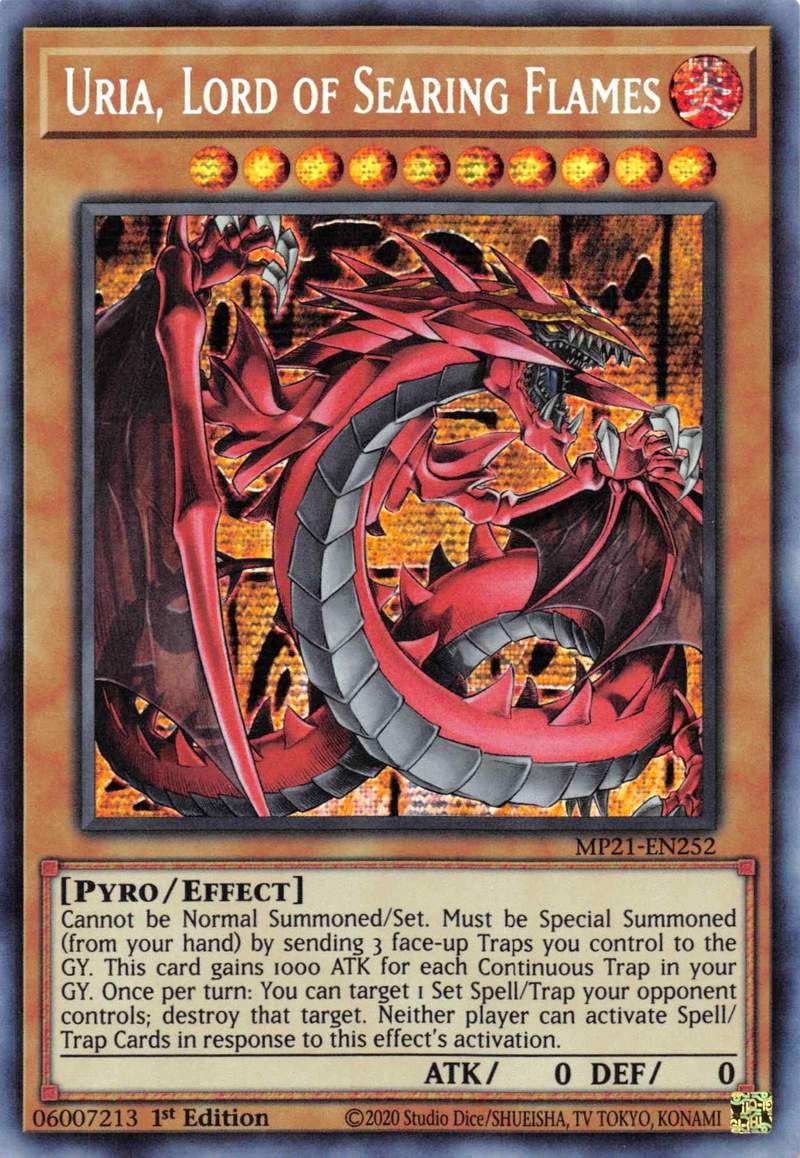 Uria, Lord of Searing Flames [MP21-EN252] Prismatic Secret Rare | Devastation Store