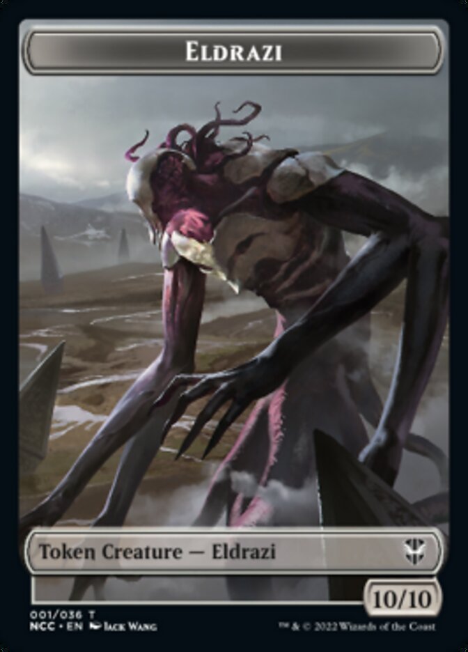 Eldrazi // Human Soldier Double-sided Token [Streets of New Capenna Commander Tokens] | Devastation Store