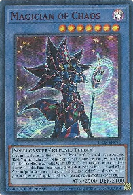 Magician of Chaos (Red) [LDS3-EN089] Ultra Rare | Devastation Store