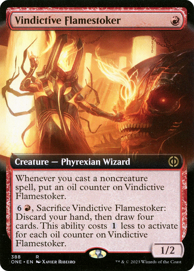 Vindictive Flamestoker (Extended Art) [Phyrexia: All Will Be One] | Devastation Store