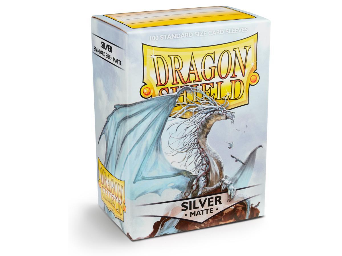 Dragon Shield Matte Sleeve - Silver ‘Caelum’ 100ct - Devastation Store | Devastation Store
