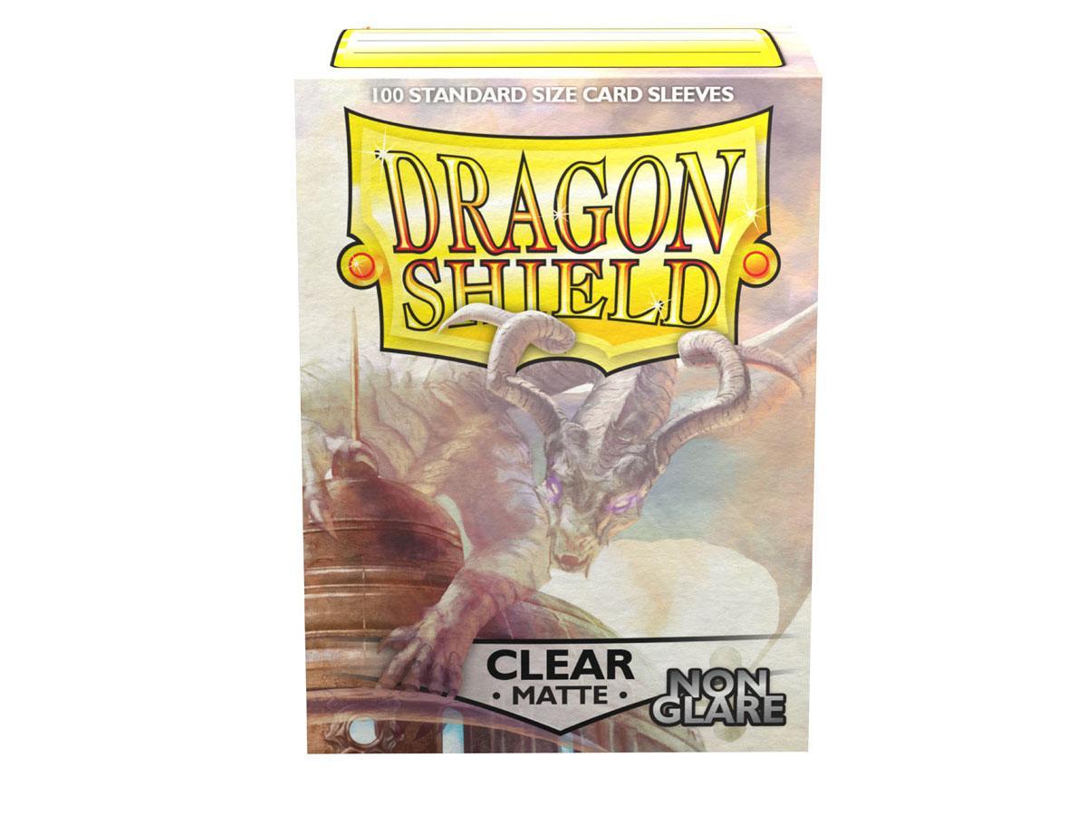 Dragon Shield Non-Glare Sleeve - Clear ‘Mantem’ 100ct - Devastation Store | Devastation Store