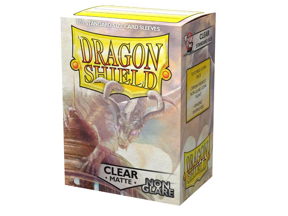 Dragon Shield Non-Glare Sleeve - Clear ‘Mantem’ 100ct - Devastation Store | Devastation Store