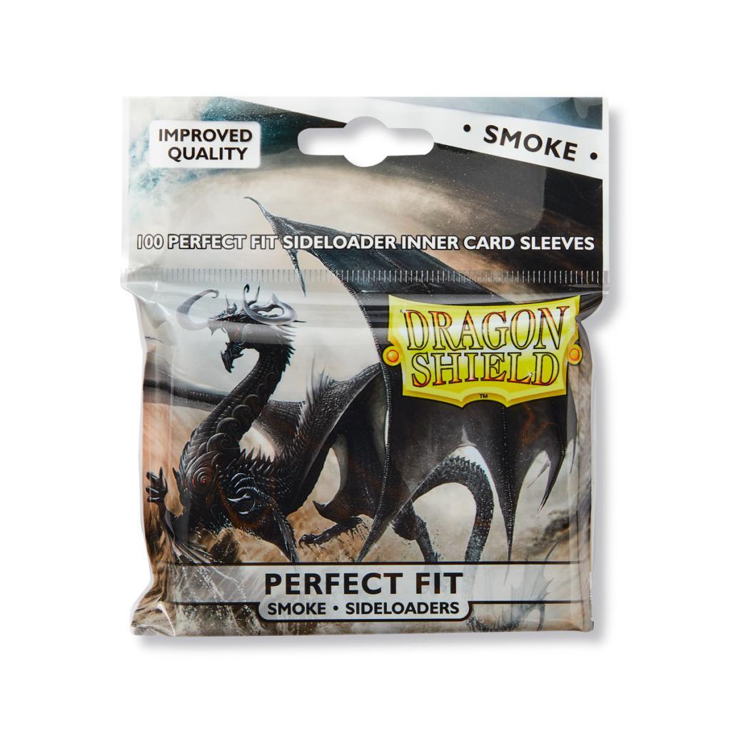 Dragon Shield Perfect Fit Sleeve - Smoke ‘Shinon’ 100ct - Devastation Store | Devastation Store