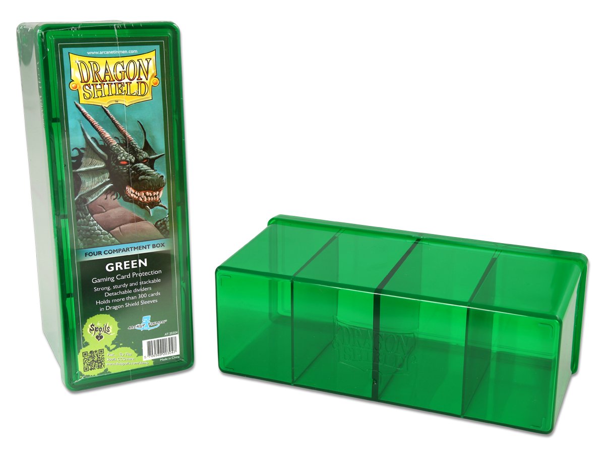Dragon Shield Four Compartment Box – Green - Devastation Store | Devastation Store