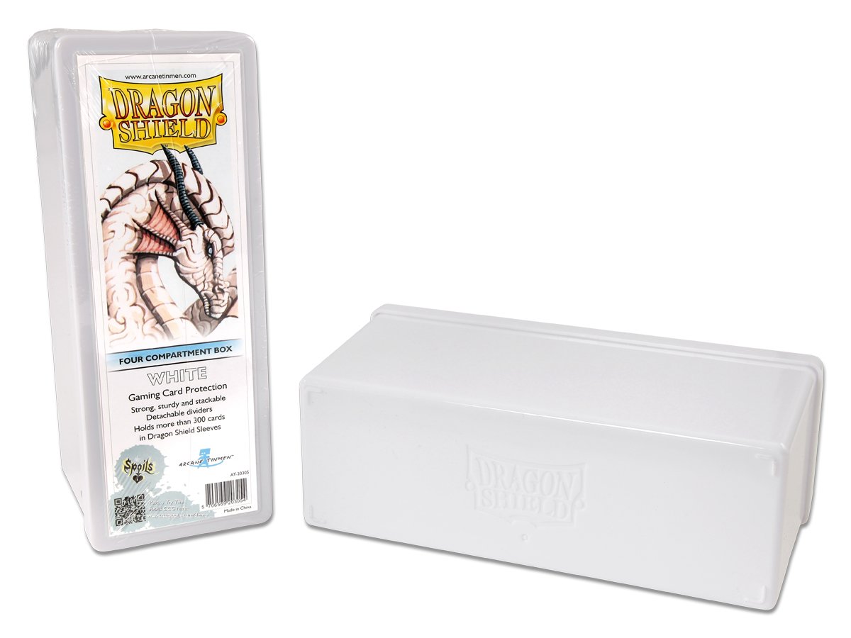 Dragon Shield Four Compartment Box – White - Devastation Store | Devastation Store
