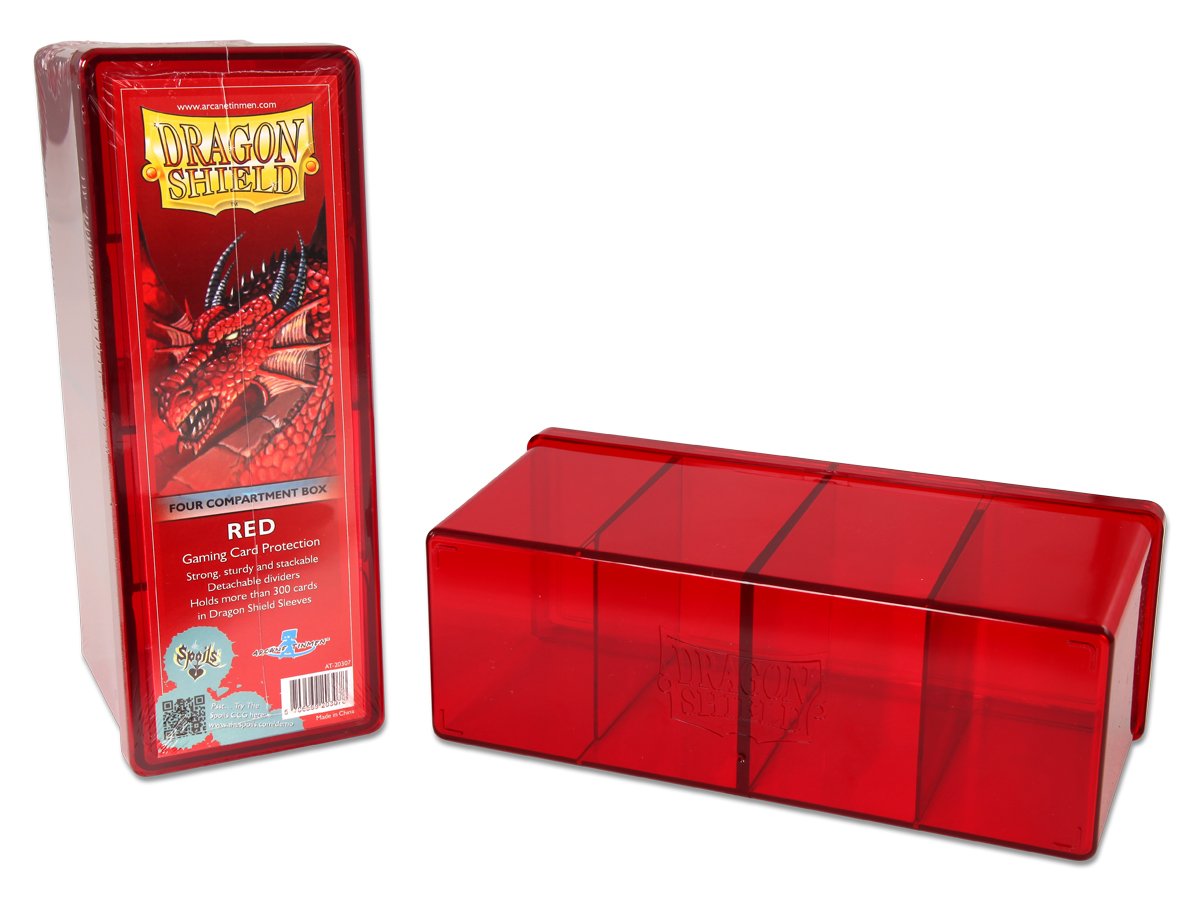 Dragon Shield Four Compartment Box – Red - Devastation Store | Devastation Store