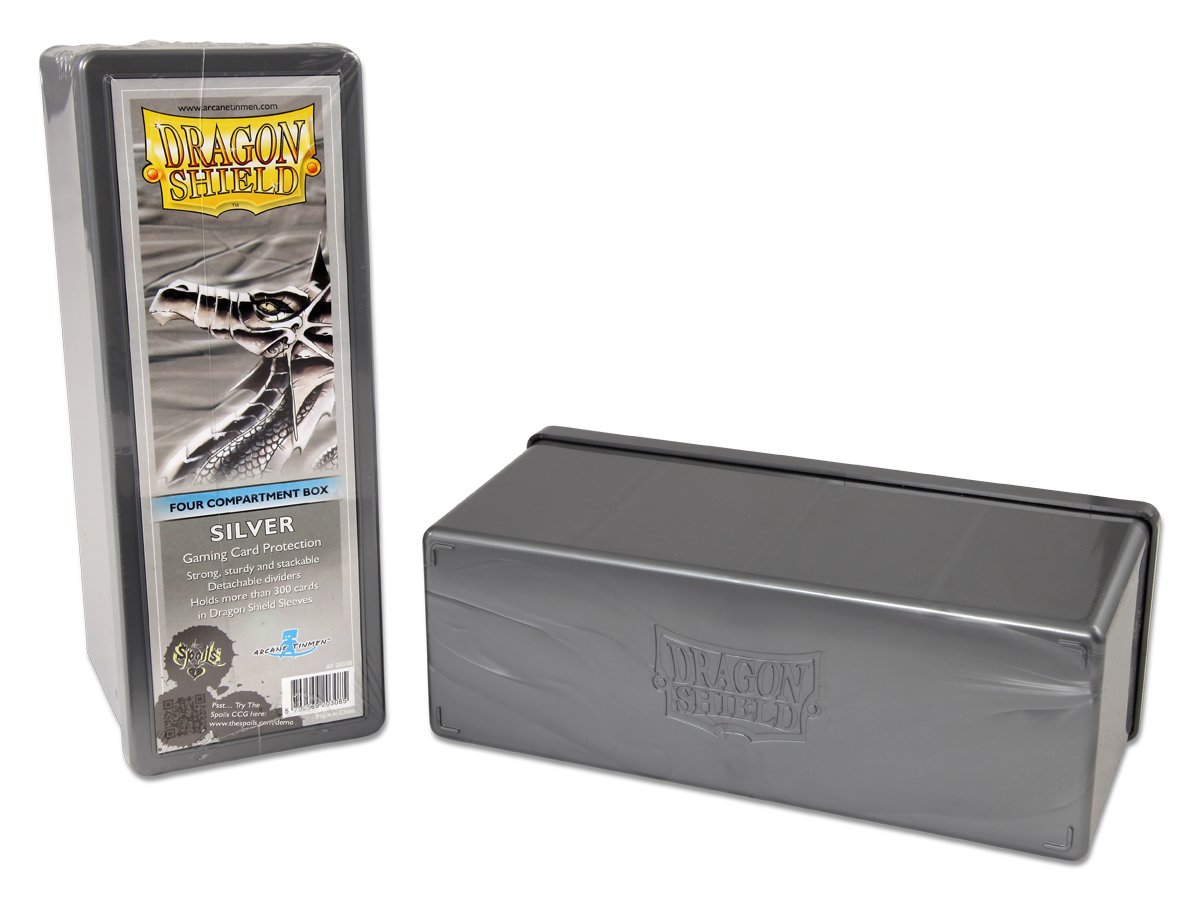Dragon Shield Four Compartment Box – Silver - Devastation Store | Devastation Store