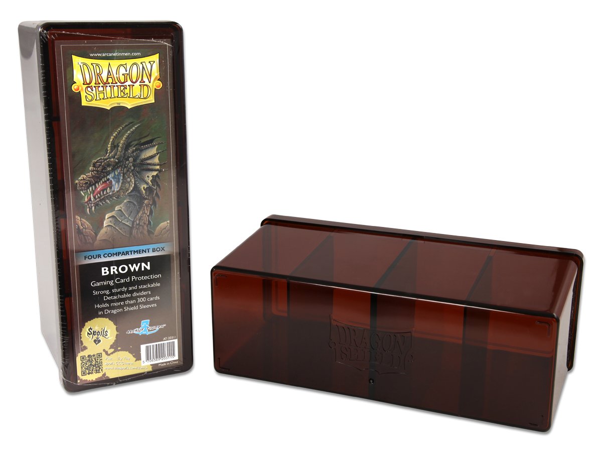 Dragon Shield Four Compartment Box – Brown - Devastation Store | Devastation Store
