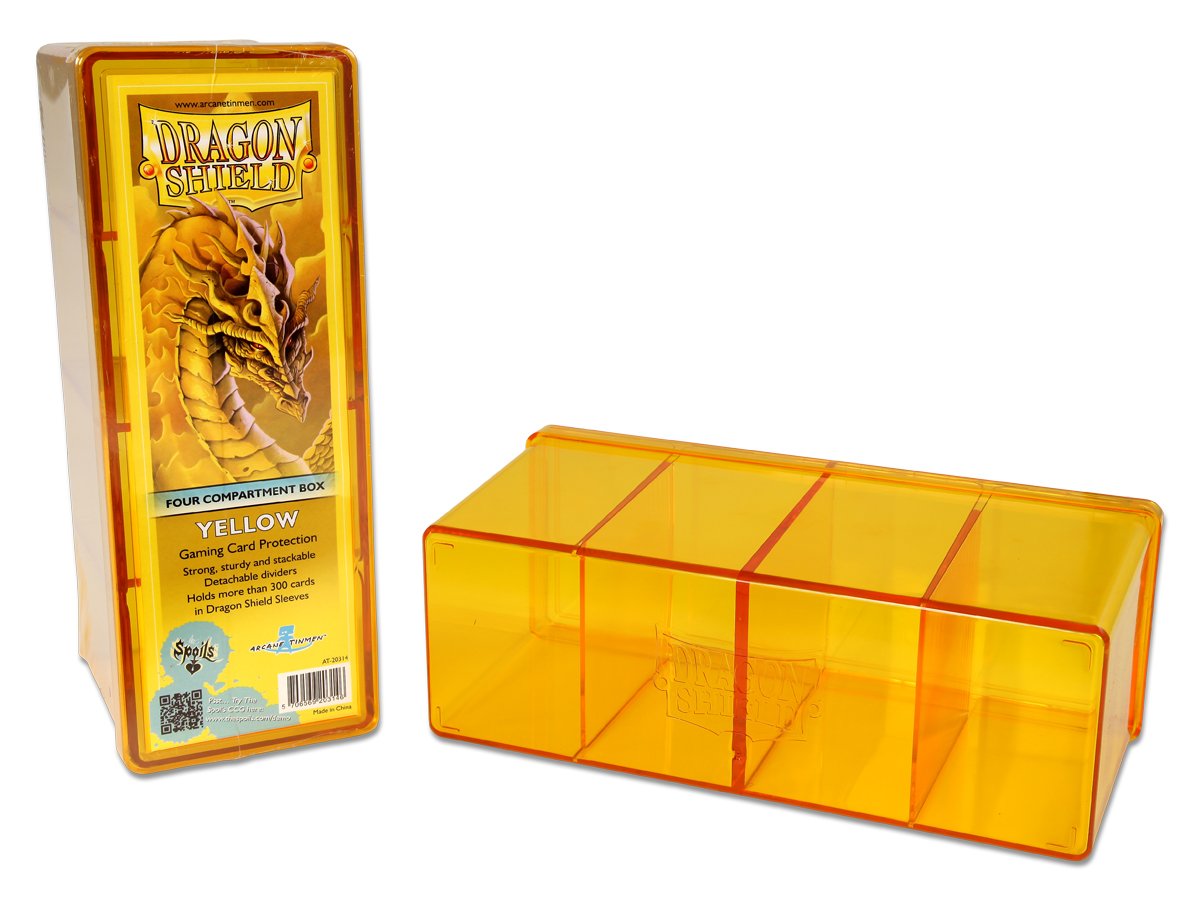 Dragon Shield Four Compartment Box – Yellow - Devastation Store | Devastation Store