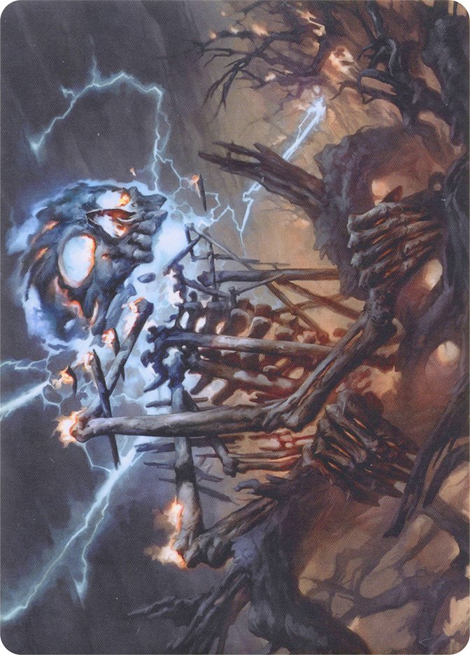 Lightning Skelemental // Lightning Skelemental [Modern Horizons Art Series] | Devastation Store