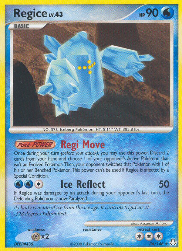 Regice (36/146) [Diamond & Pearl: Legends Awakened] | Devastation Store