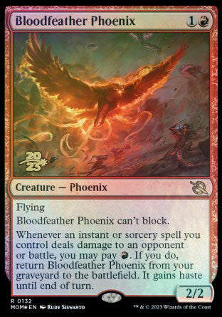 Bloodfeather Phoenix [March of the Machine Prerelease Promos] | Devastation Store