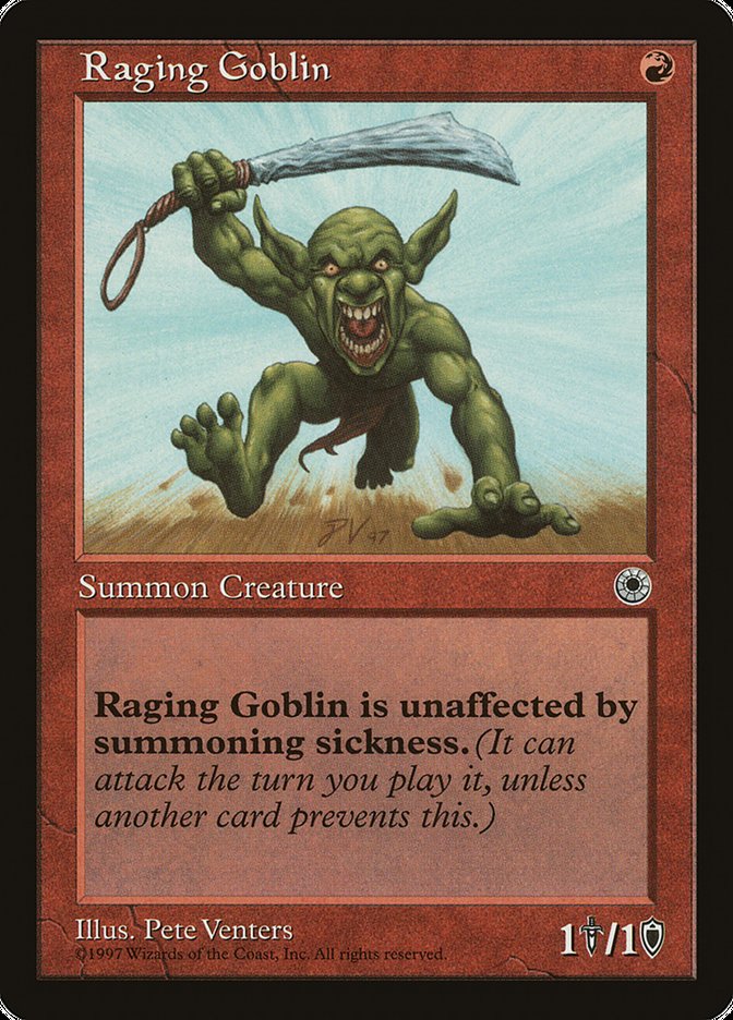 Raging Goblin (No Flavor Text) [Portal] - Devastation Store | Devastation Store