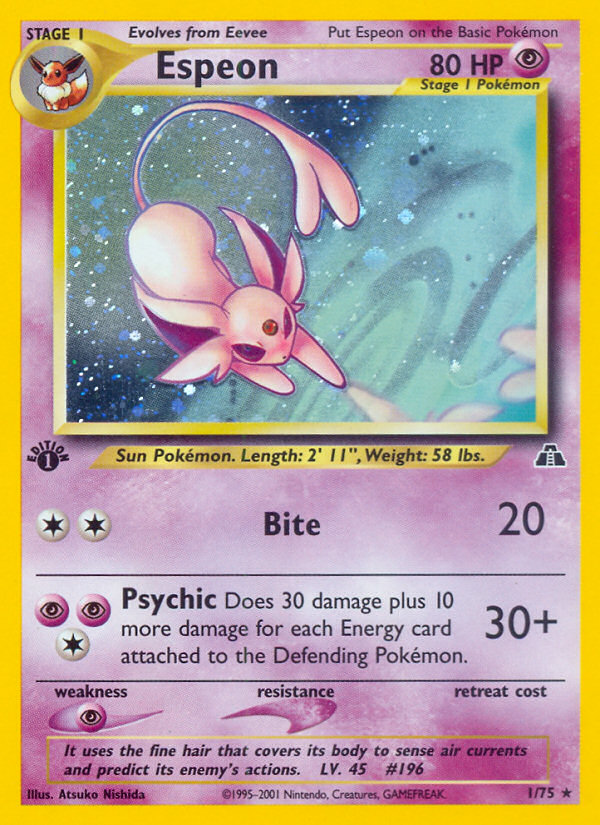 Espeon (1/75) [Neo Discovery 1st Edition] | Devastation Store