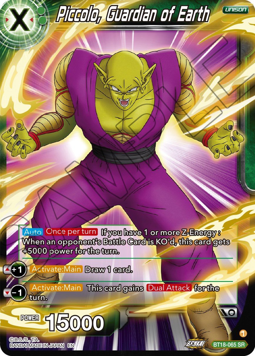 Piccolo, Guardian of Earth (BT18-065) [Dawn of the Z-Legends] | Devastation Store