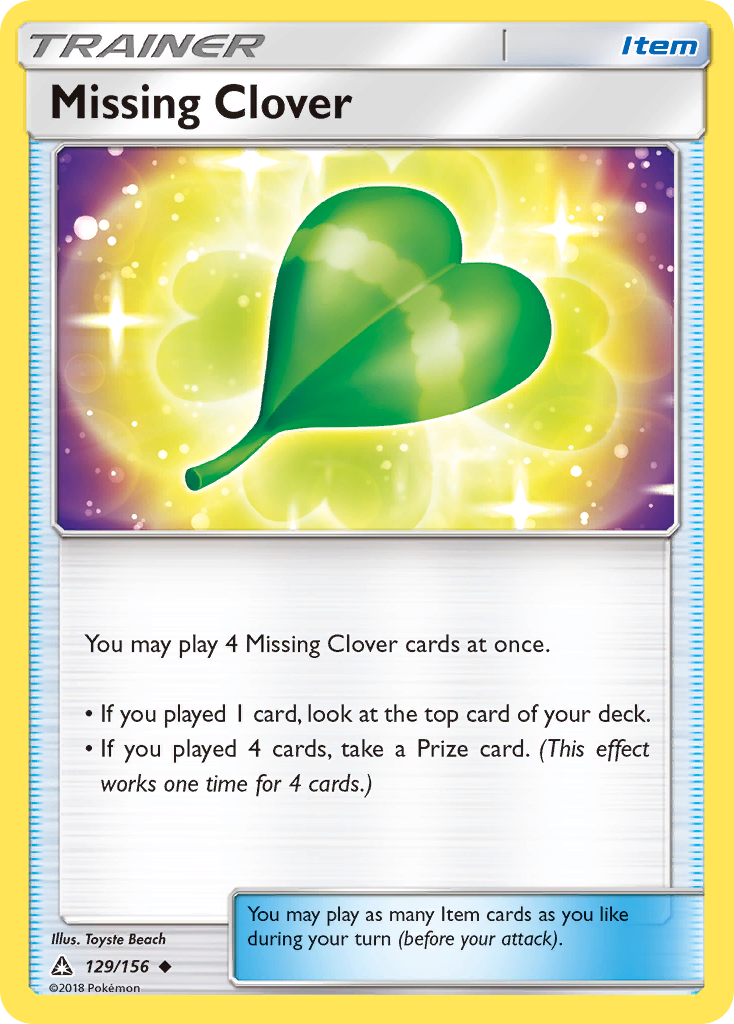Missing Clover (129/156) [Sun & Moon: Ultra Prism] | Devastation Store